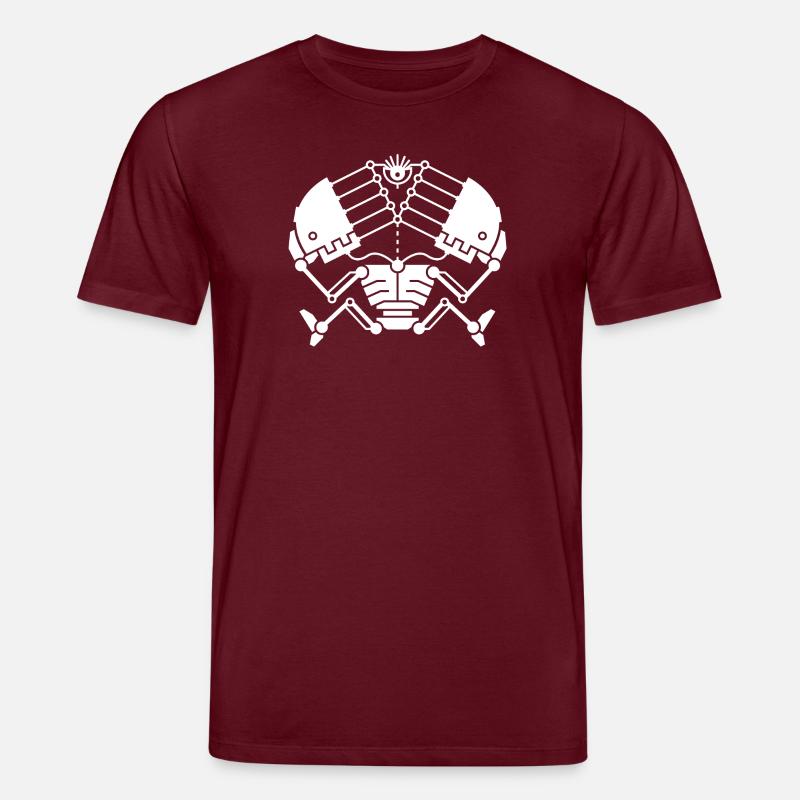 3rd Eye Robotics - white version - Stanley/Stella CREATOR Unisex Organic T-Shirt - burgundy