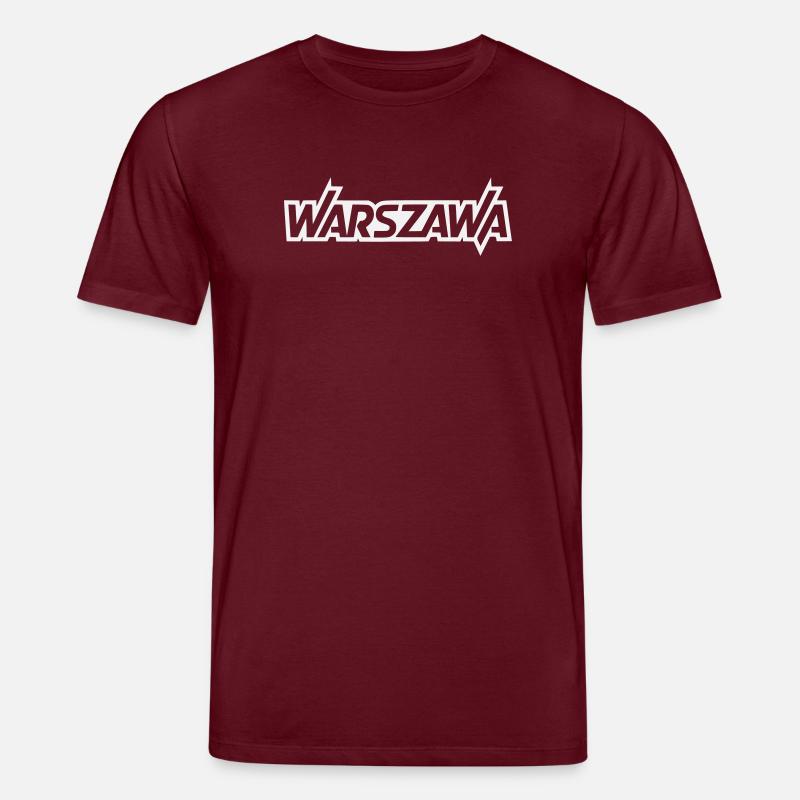 Warszawa - Warschau Blockschrift - Stanley/Stella Unisex Bio-T-Shirt CREATOR  - Burgunderrot