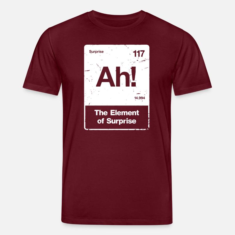 Ah! Element Überraschung - Stanley/Stella Unisex Bio-T-Shirt CREATOR - Burgunderrot