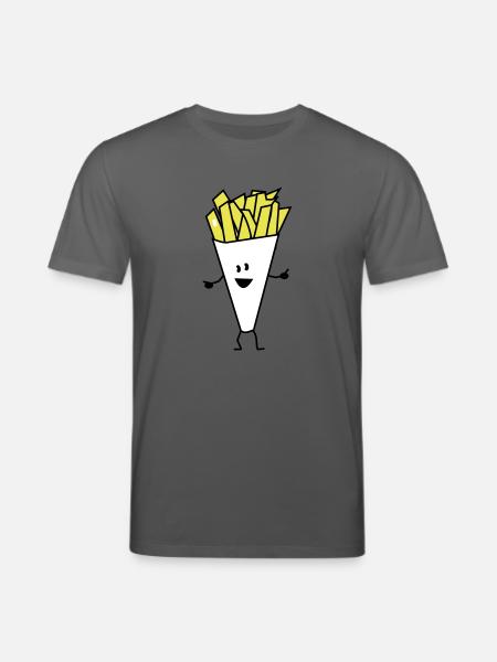 french fries - Stanley/Stella Unisex Bio-T-Shirt CREATOR  - Anthrazit