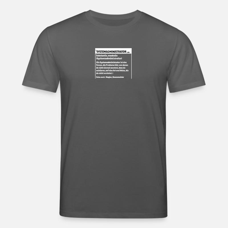 Systemadmin Definition - Stanley/Stella Unisex Bio-T-Shirt CREATOR  - Anthrazit