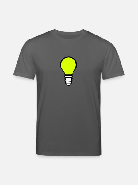 Glühbirne 3farbig - Stanley/Stella Unisex Bio-T-Shirt CREATOR  - Anthrazit