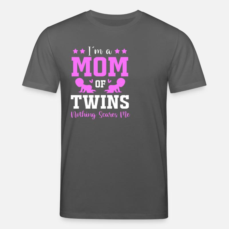 Zwilling Mutter Zwillinge Mama Geschenk - Stanley/Stella Unisex Bio-T-Shirt CREATOR - Anthrazit