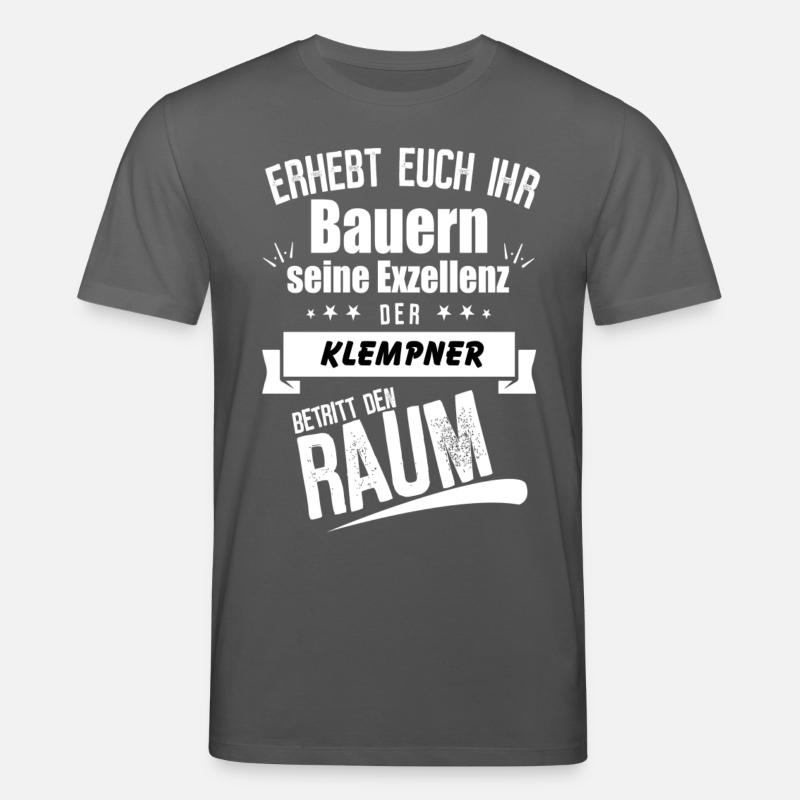 Klempner - Stanley/Stella Unisex Bio-T-Shirt CREATOR  - Anthrazit