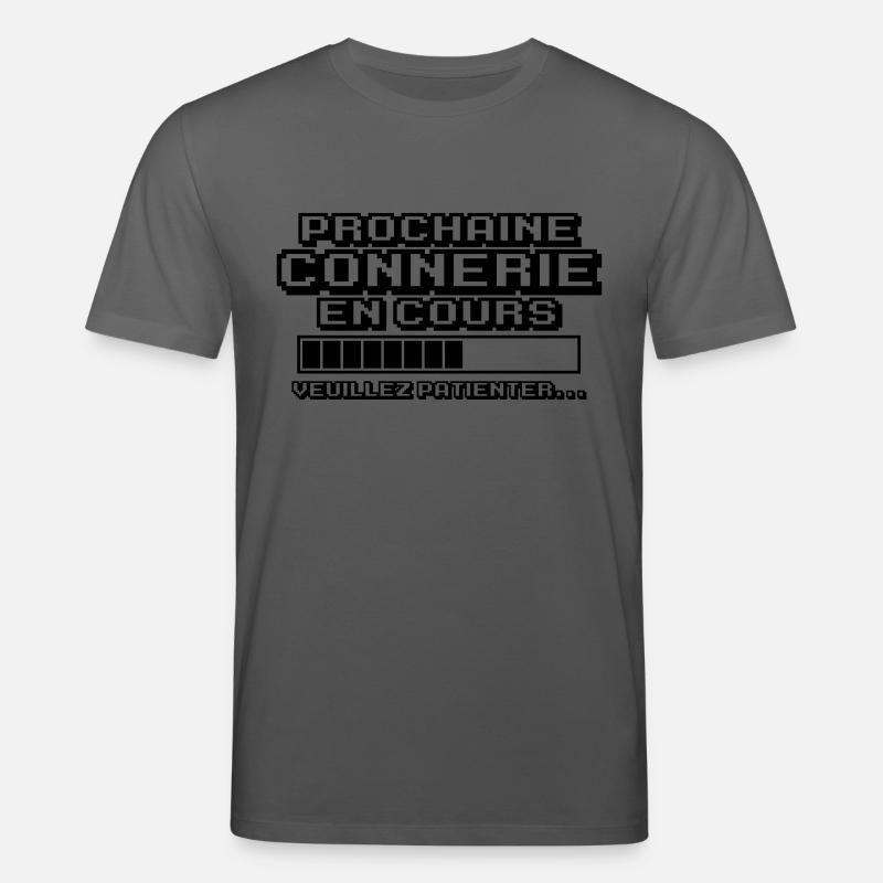 prochaine connerie en cours - T-shirt bio CREATOR Stanley/Stella Unisexe - charbon