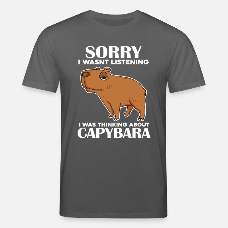 Capybara Capybara Cadeau - T-shirt bio CREATOR Stanley/Stella Unisexe - charbon