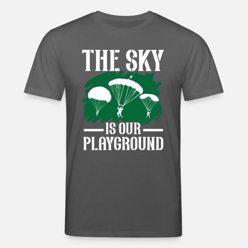 Parachutistes Parachutisme Parachutisme - T-shirt bio CREATOR Stanley/Stella Unisexe - charbon