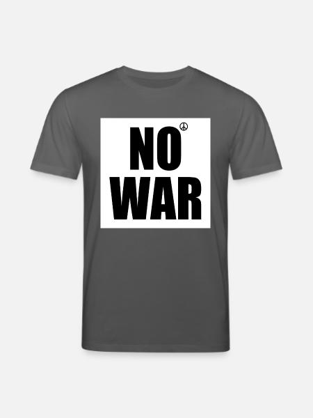 No war - Stanley/Stella CREATOR Unisex Organic T-Shirt - anthracite