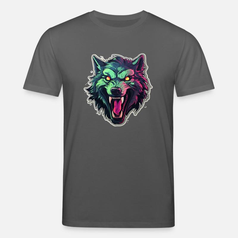 Wolf - Illustration - Stanley/Stella Unisex Bio-T-Shirt CREATOR  - Anthrazit
