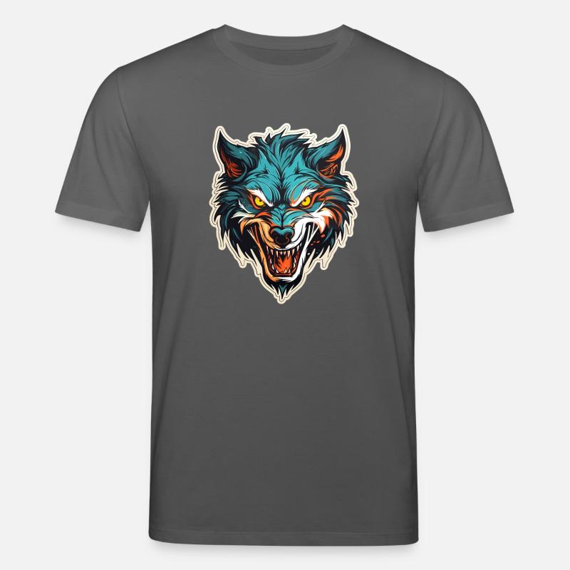 Wolf - Illustration - Stanley/Stella Unisex Bio-T-Shirt CREATOR  - Anthrazit
