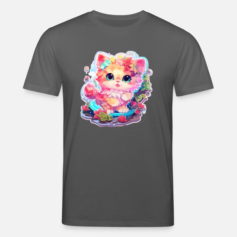 Chat - illustration - T-shirt bio CREATOR Stanley/Stella Unisexe - charbon