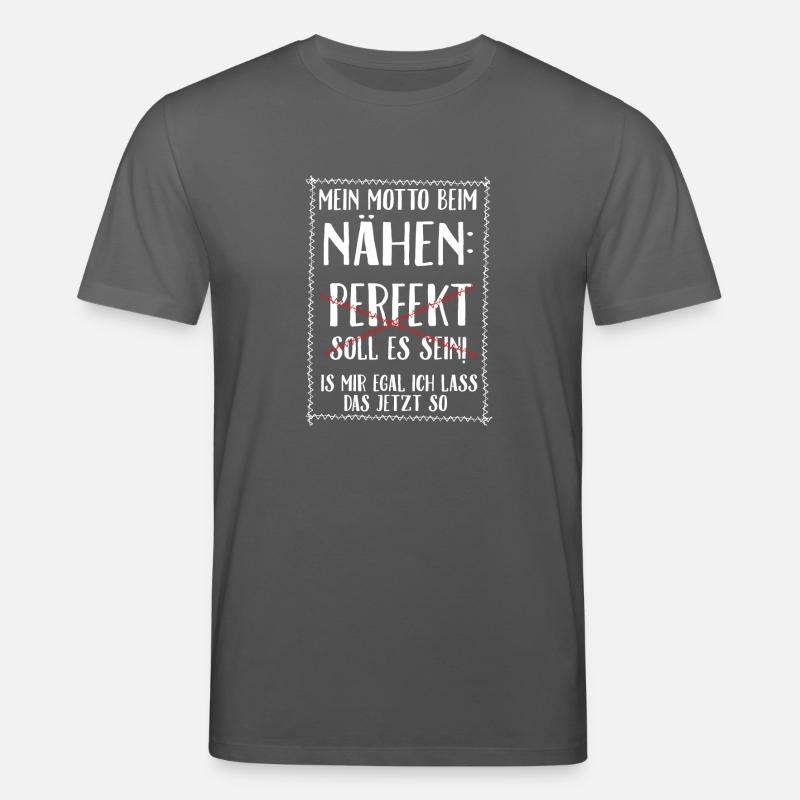 Nähen is mir egal - Stanley/Stella Unisex Bio-T-Shirt CREATOR - Anthrazit