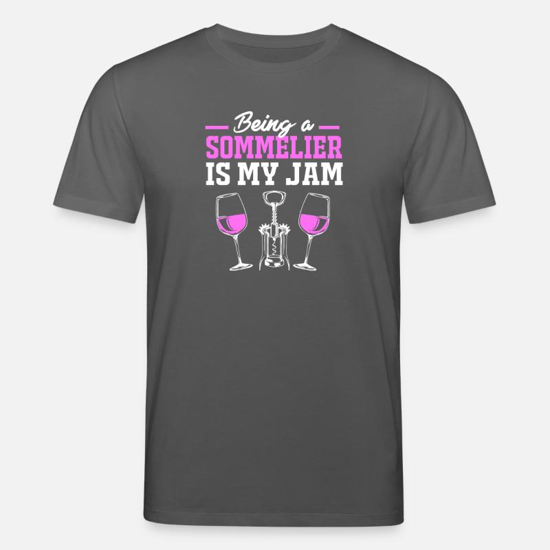 Sommelier des vins - T-shirt bio CREATOR Stanley/Stella Unisexe - charbon