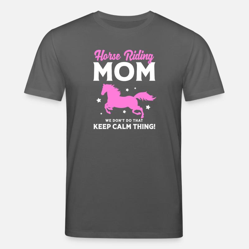 Pferderennen Mama Mutter - Stanley/Stella Unisex Bio-T-Shirt CREATOR  - Anthrazit