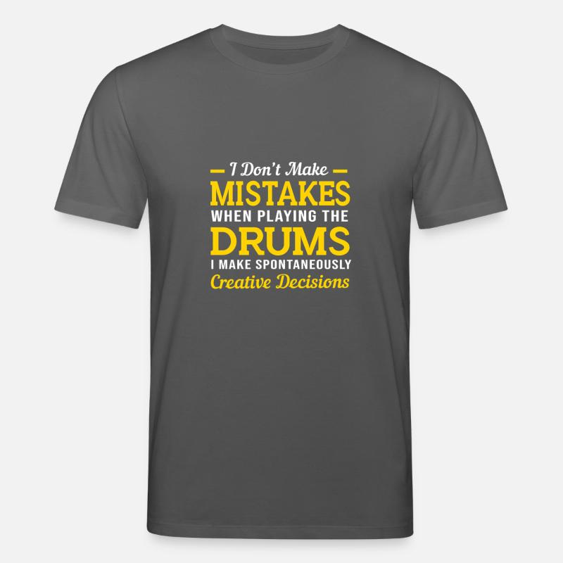 Schlagzeug Schlagzeuger Drumsticks - Stanley/Stella Unisex Bio-T-Shirt CREATOR  - Anthrazit