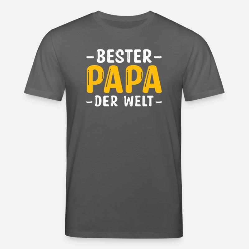 Bester Papa - Stanley/Stella Unisex Bio-T-Shirt CREATOR  - Anthrazit