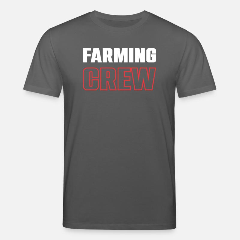 Farming Crew - Stanley/Stella CREATOR Unisex Organic T-Shirt - anthracite