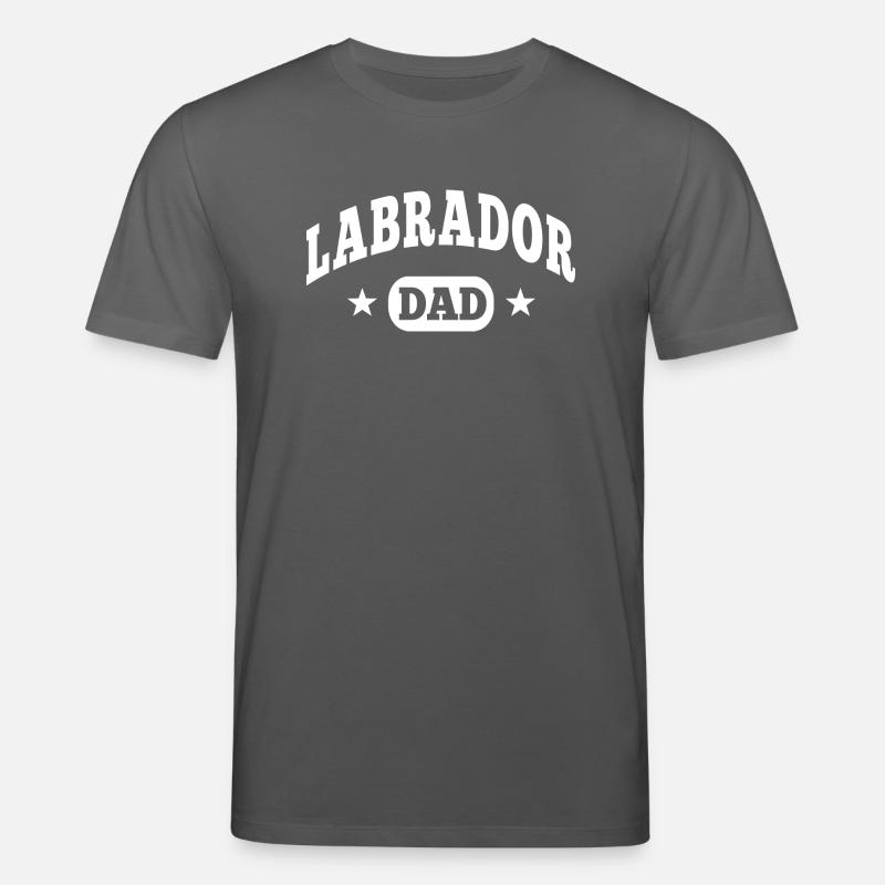 Labrador Dad - T-shirt bio CREATOR Stanley/Stella Unisexe - charbon