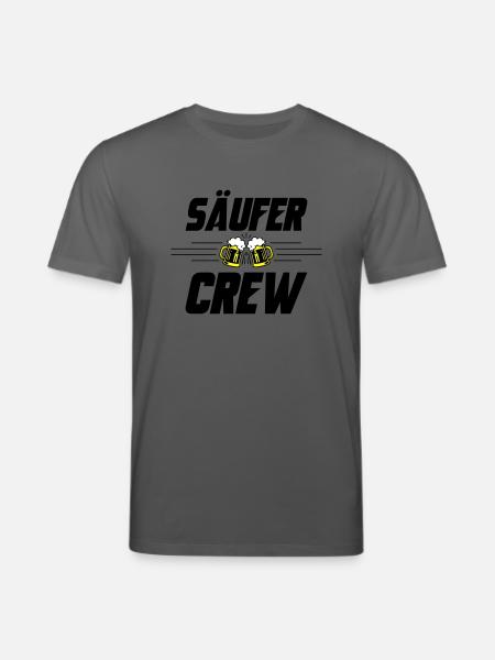 Säufer Crew Bier - Stanley/Stella Unisex Bio-T-Shirt CREATOR - Anthrazit