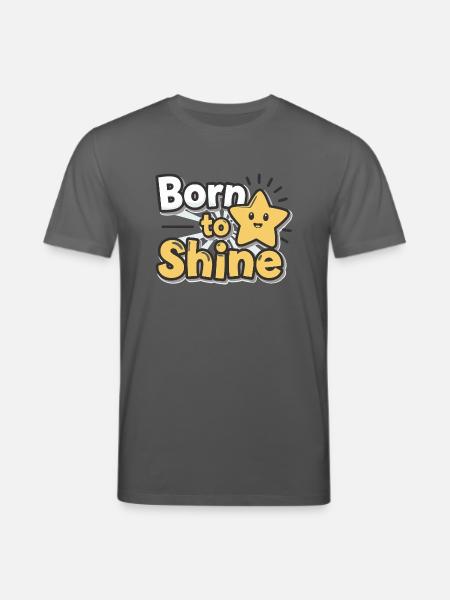 Né pour briller – Strahlender Stern - T-shirt bio CREATOR Stanley/Stella Unisexe - charbon