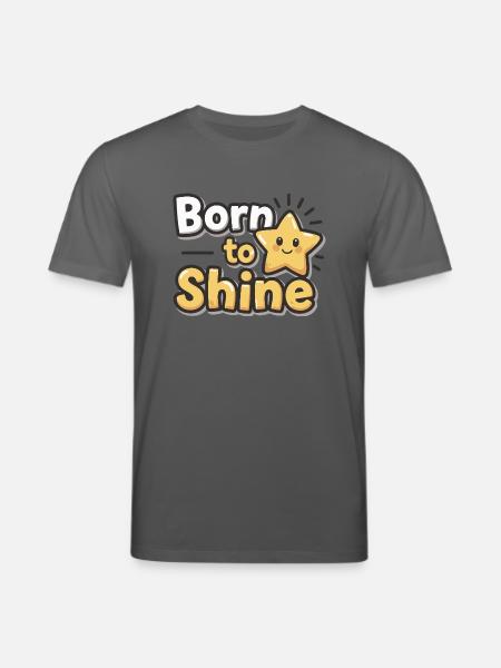 Né pour briller – Strahlender Stern - T-shirt bio CREATOR Stanley/Stella Unisexe - charbon