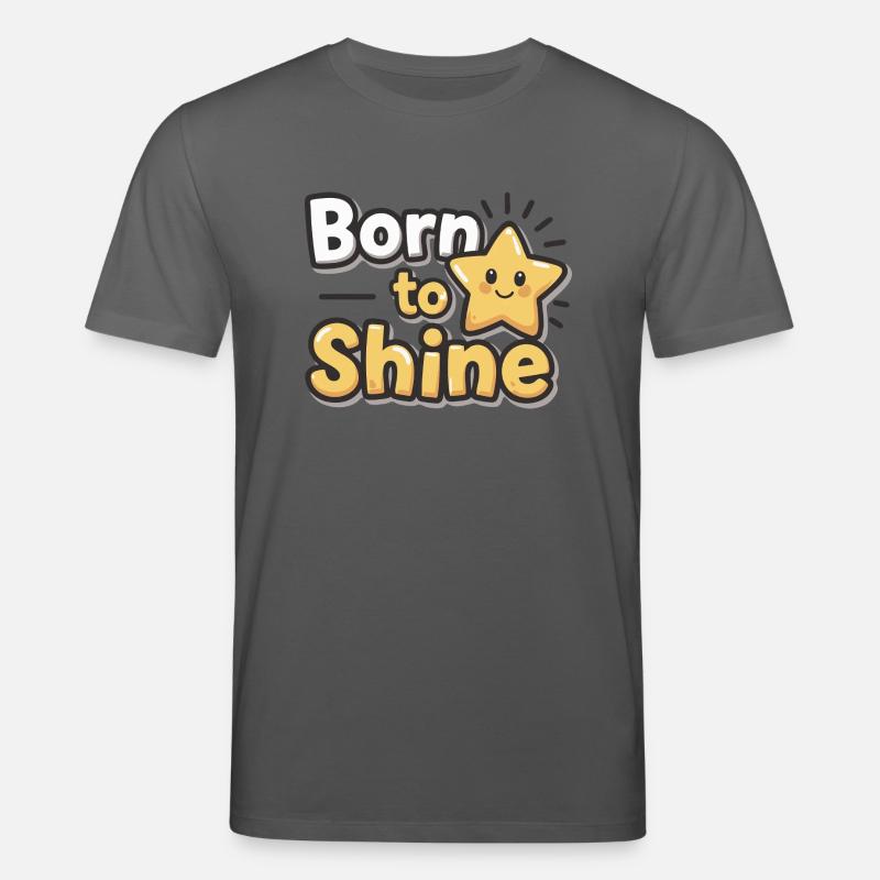 Né pour briller – Strahlender Stern - T-shirt bio CREATOR Stanley/Stella Unisexe - charbon