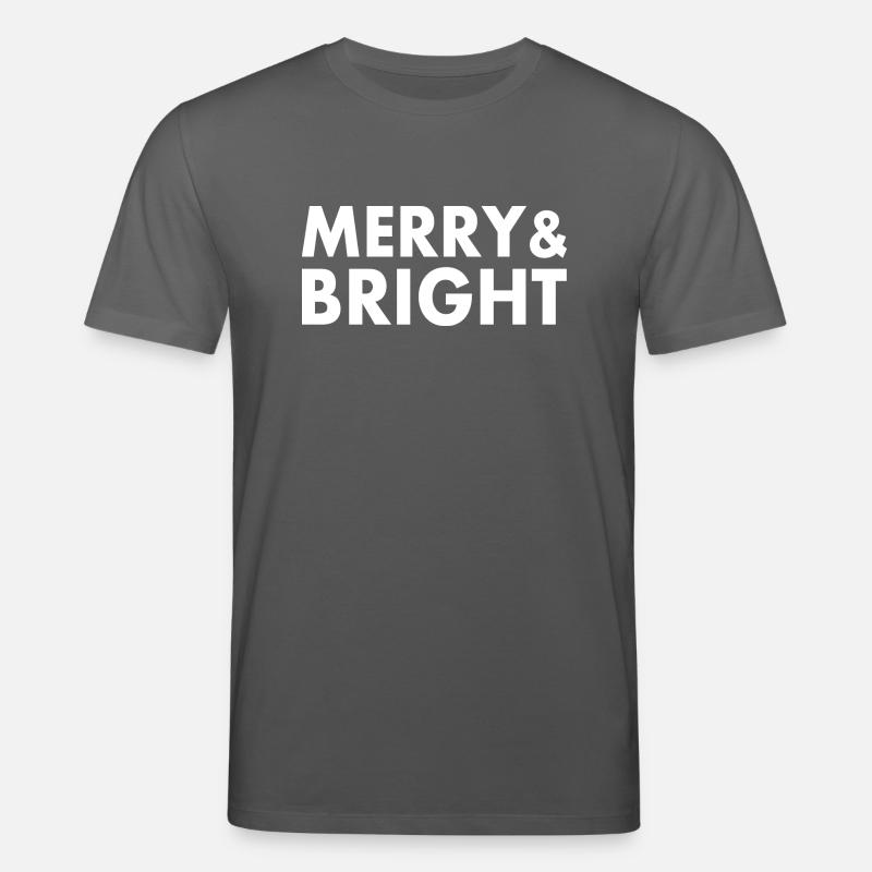 Merry and bright - Stanley/Stella Unisex Bio-T-Shirt CREATOR - Anthrazit