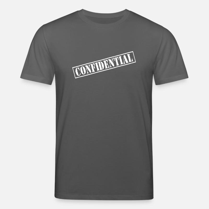 Confidential Vector Stempel - Stanley/Stella Unisex Bio-T-Shirt CREATOR  - Anthrazit