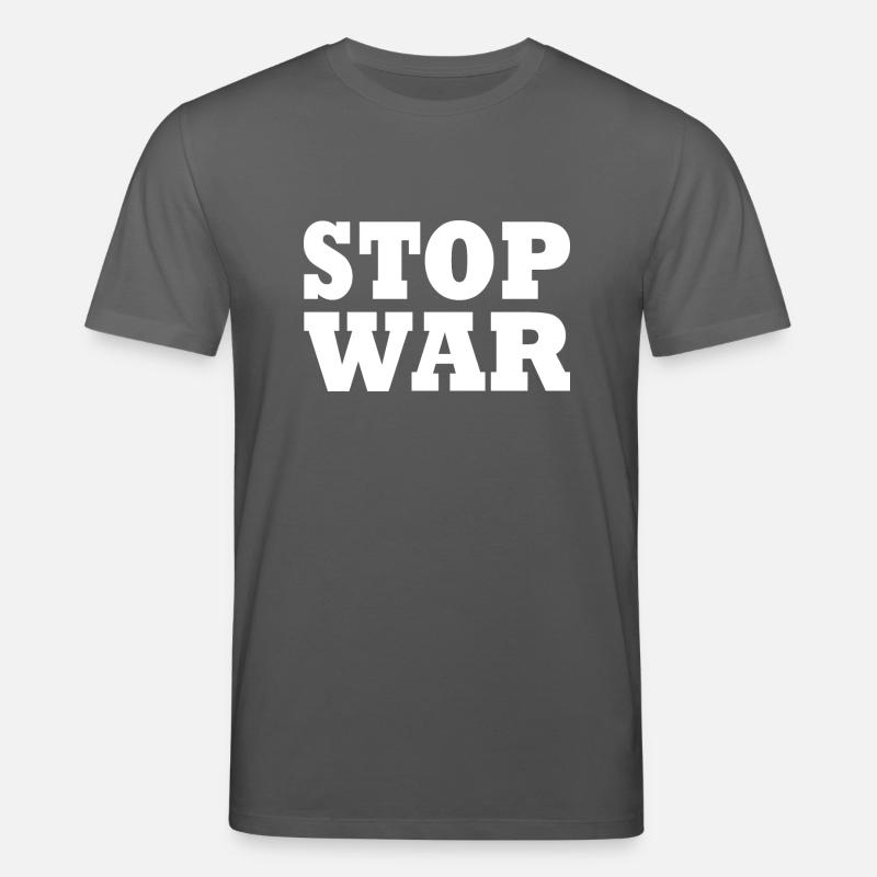 Stop war - Stanley/Stella Unisex Bio-T-Shirt CREATOR  - Anthrazit