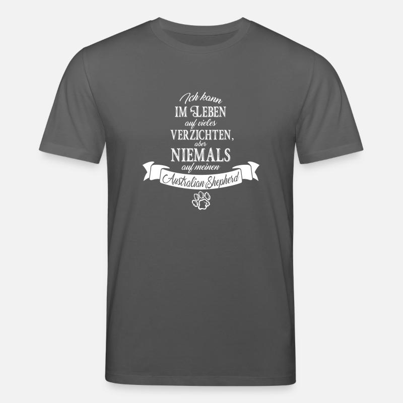 australian shepherd - Stanley/Stella Unisex Bio-T-Shirt CREATOR - Anthrazit