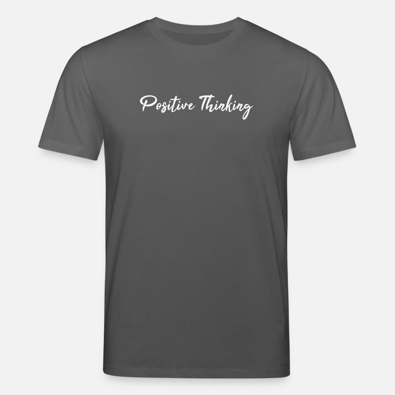 Positiv denken - Stanley/Stella Unisex Bio-T-Shirt CREATOR  - Anthrazit