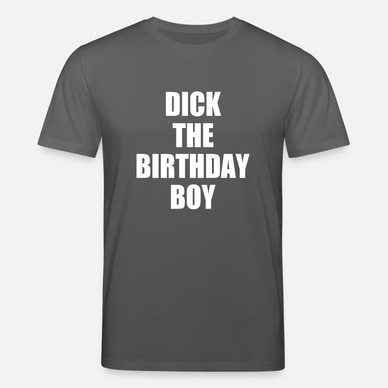 dick the birthday boy - T-shirt bio CREATOR Stanley/Stella Unisexe - charbon