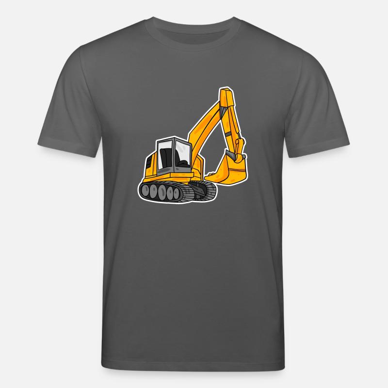 Löffelbagger Ausgräber Bagger - Stanley/Stella Unisex Bio-T-Shirt CREATOR - Anthrazit