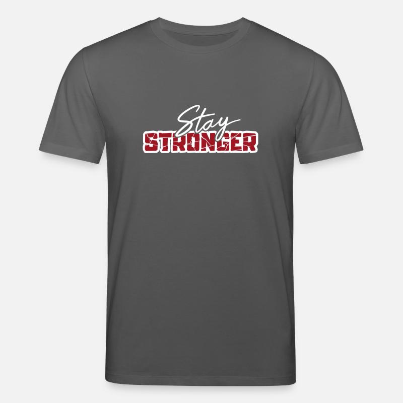 Restez plus fort - T-shirt bio CREATOR Stanley/Stella Unisexe - charbon