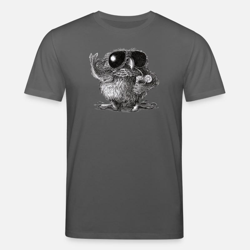 Coole Eule - Stanley/Stella Unisex Bio-T-Shirt CREATOR  - Anthrazit