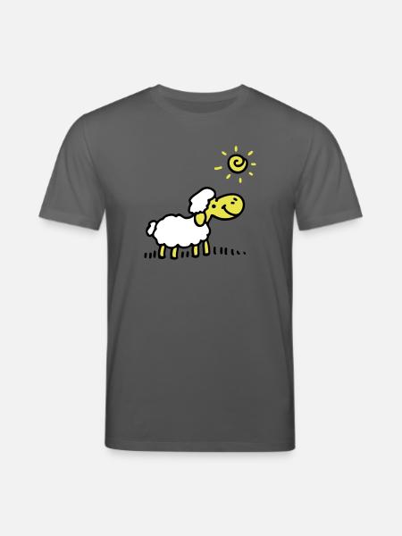 Sheep Sun 3 - Stanley/Stella CREATOR Unisex Organic T-Shirt - anthracite