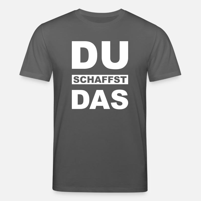 Du schaffst das - Stanley/Stella Unisex Bio-T-Shirt CREATOR  - Anthrazit