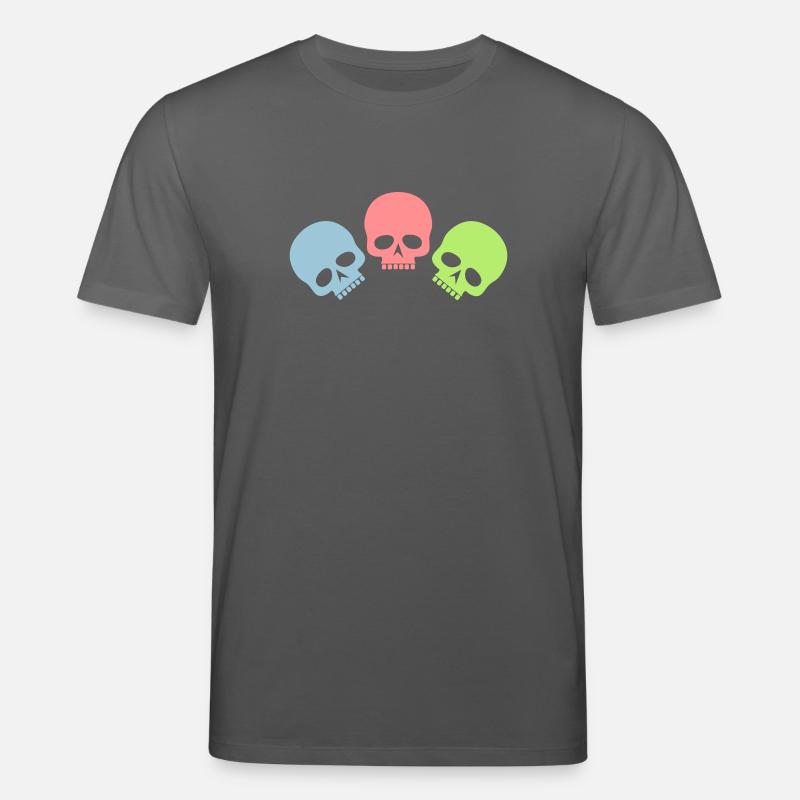 Drei Totenköpfe - Stanley/Stella Unisex Bio-T-Shirt CREATOR  - Anthrazit