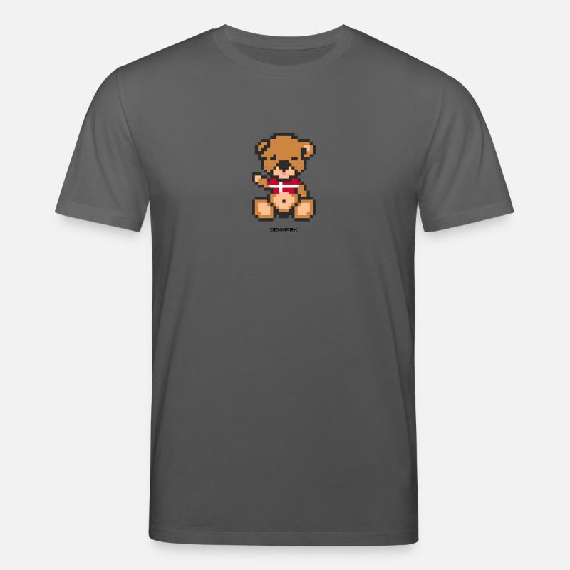 Pixel Bär Dänemark - Stanley/Stella Unisex Bio-T-Shirt CREATOR  - Anthrazit