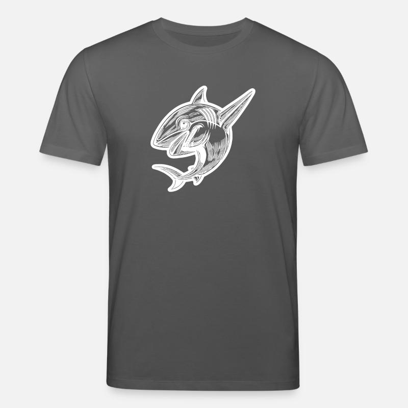 Petit requin dabbing mignon - Dabbing Shark - T-shirt bio CREATOR Stanley/Stella Unisexe - charbon