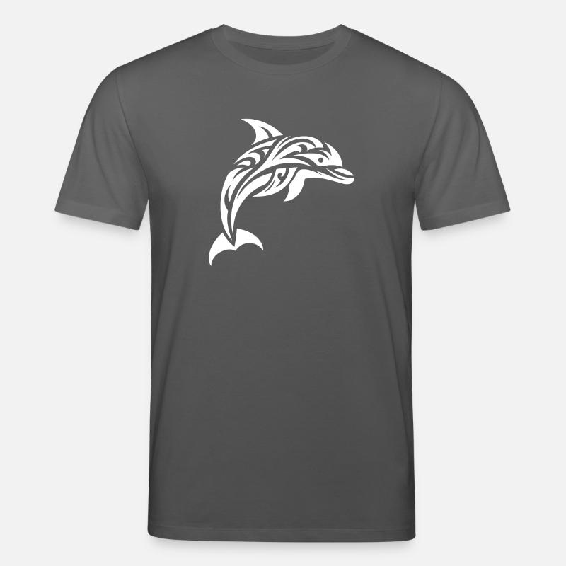 Saut Mignon Tatouage Dauphin - T-shirt bio CREATOR Stanley/Stella Unisexe - charbon
