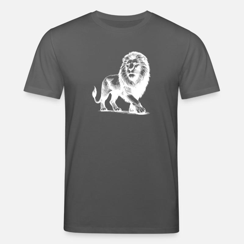 Eleganter stolzer Löwe - Stanley/Stella Unisex Bio-T-Shirt CREATOR  - Anthrazit