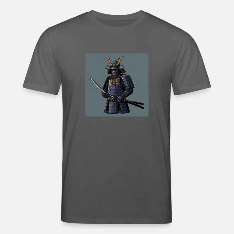 Samouraï : l’âme du guerrier - T-shirt bio CREATOR Stanley/Stella Unisexe - charbon