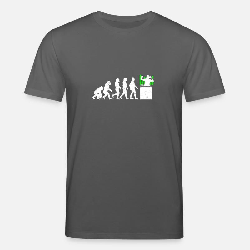 Dj evolution development music turntable - Stanley/Stella CREATOR Unisex Organic T-Shirt - anthracite