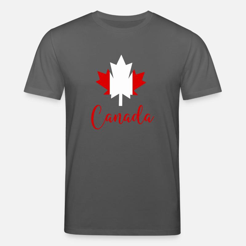 Canada Canada Maple Leaf - Stanley/Stella CREATOR Unisex Organic T-Shirt - anthracite