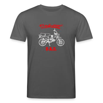 Moped Motorrad Kult Dax - Stanley/Stella Unisex Bio-T-Shirt CREATOR  - Anthrazit - Vorne - Alina (178cm) & Michal (187cm)