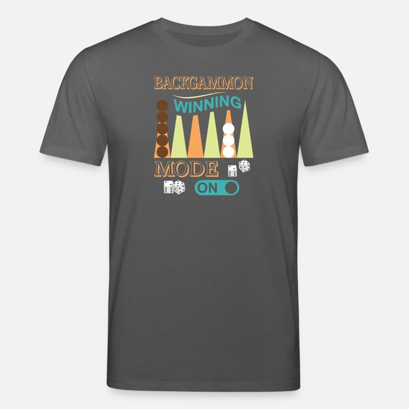 Backgammon Spiel - Stanley/Stella Unisex Bio-T-Shirt CREATOR  - Anthrazit