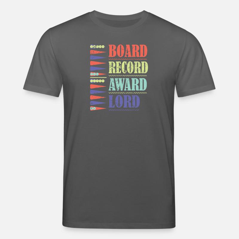 Backgammon Spiel - Stanley/Stella Unisex Bio-T-Shirt CREATOR  - Anthrazit