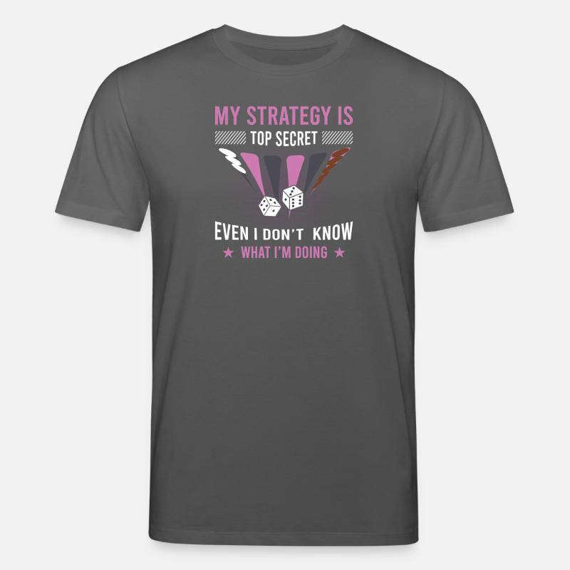 Backgammon Spiel - Stanley/Stella Unisex Bio-T-Shirt CREATOR  - Anthrazit