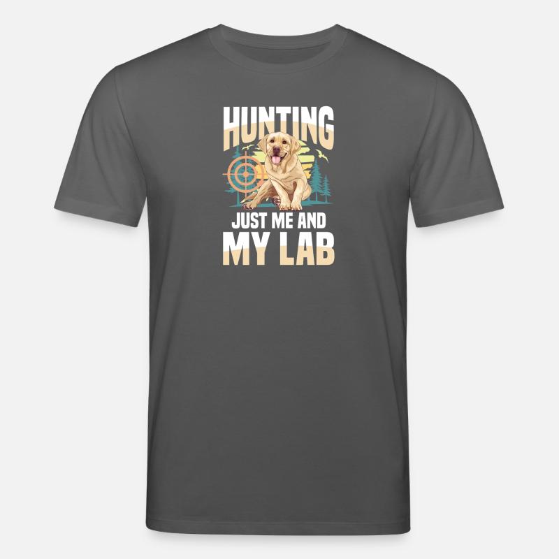 Jagd Mit Labrador - Stanley/Stella Unisex Bio-T-Shirt CREATOR  - Anthrazit